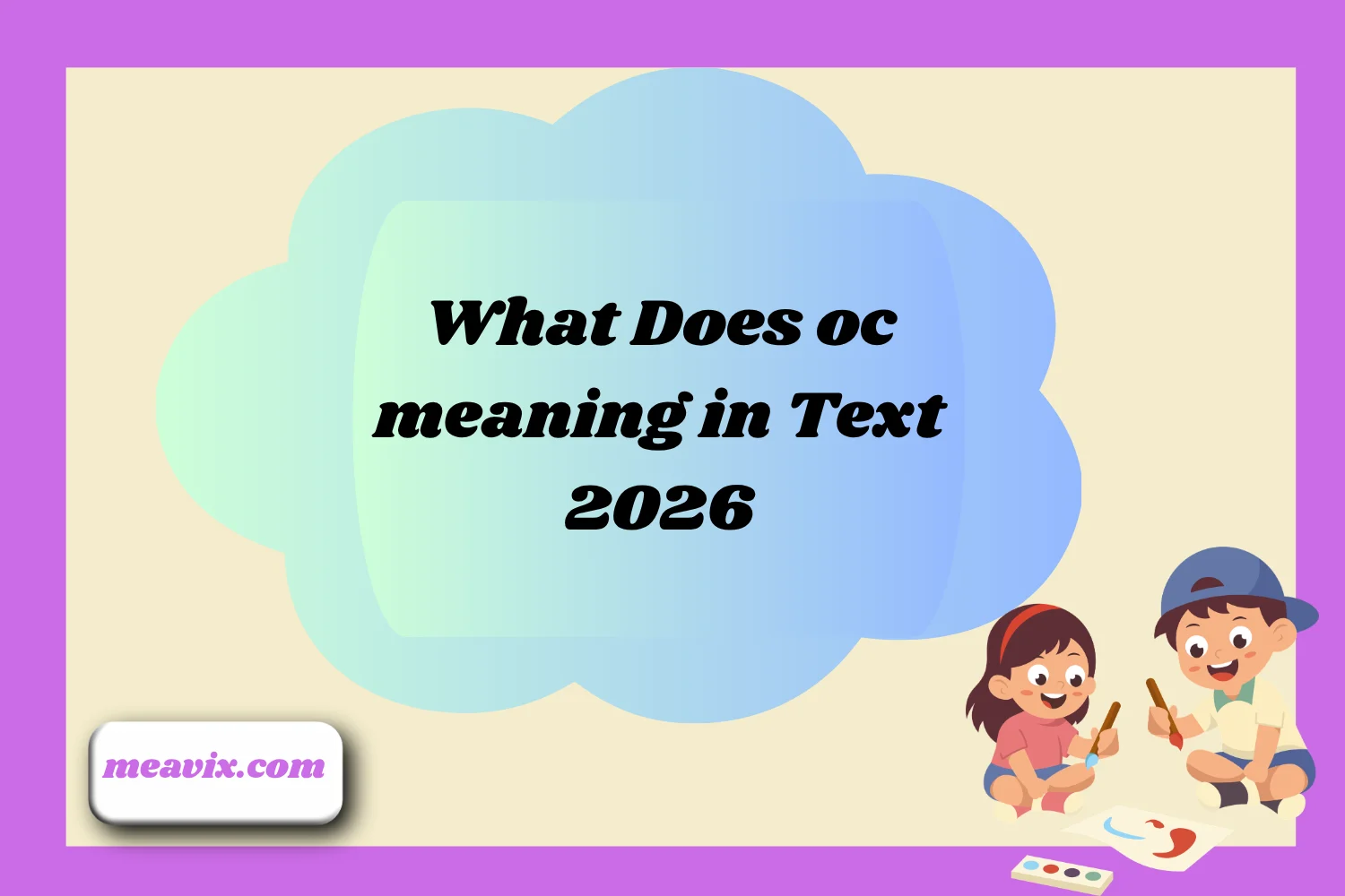 What Does oc meaning in Text